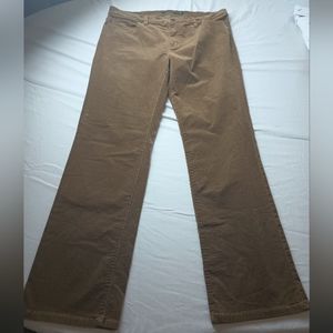 Lauren Ralph Lauren Corduroy Tan Pants Bootcut Womans size 12